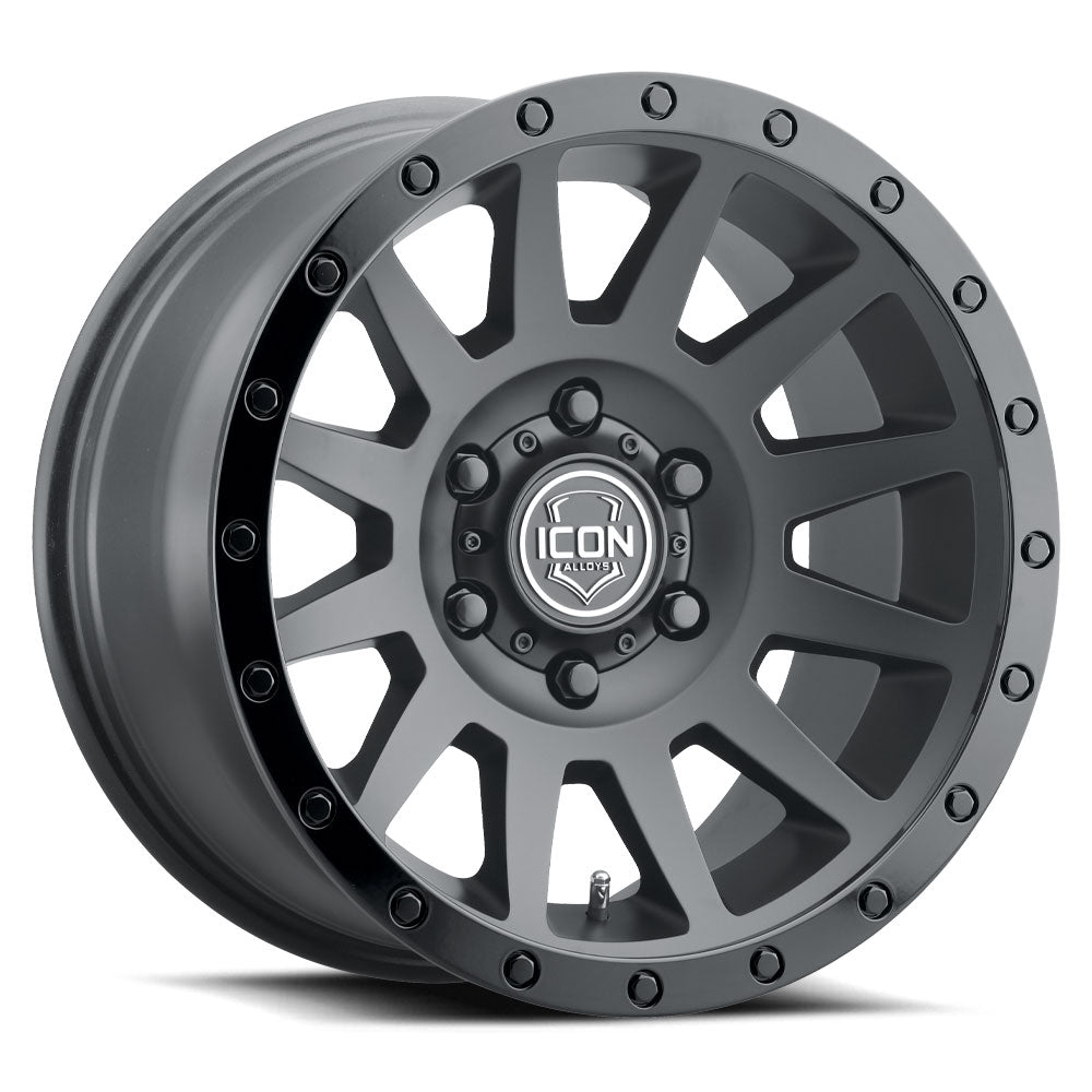 ICON Alloys Compression 18x9 6x139.7 Double Black - 2018909060DB