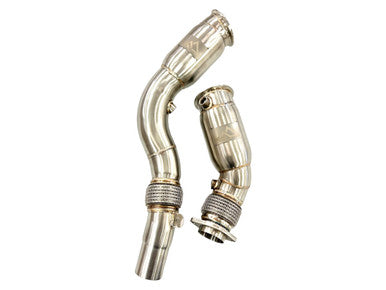 MAD BMW S55 Resonated Downpipes M2C M3 M4 W/ Flex Section