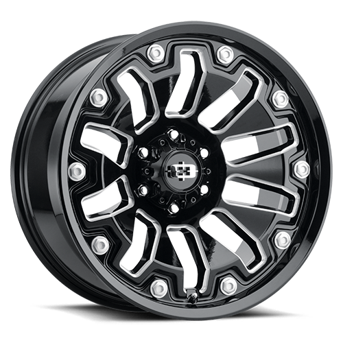 Vortec Armor Gloss Black Milled Spoke - 6-135