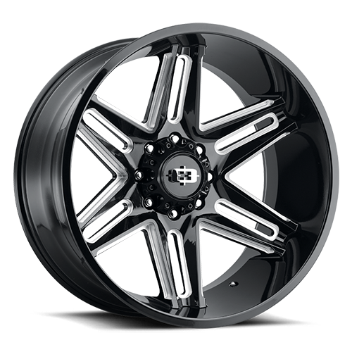Vortec VW Gloss Black Milled Spoke - 6-135