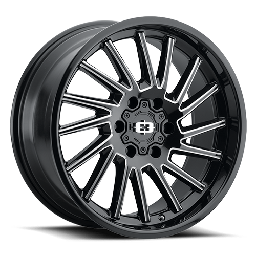 Vision Rapier Gloss Black Milled Spoke - 6-135