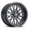 Vortec Riot Gloss Black Machined Face - 6-135