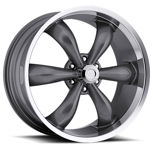 American Muscle Legend Gunmetal Machined Lip - 6-5.5 (6-139.7)