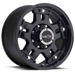 Vortec War Lord 22X9.5 Matte Black Machined Face - 8-180