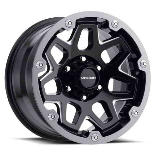 Vortec ATV 18X9 Gloss Black Milled Spoke - 5-4.5 (5-114.3)