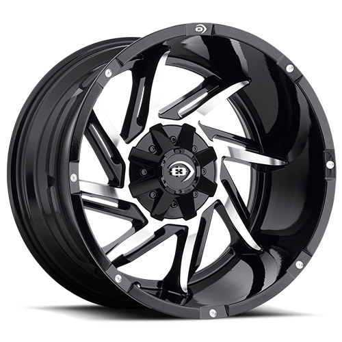 Vortec Prowler Gloss Black Machined Face - 8-170