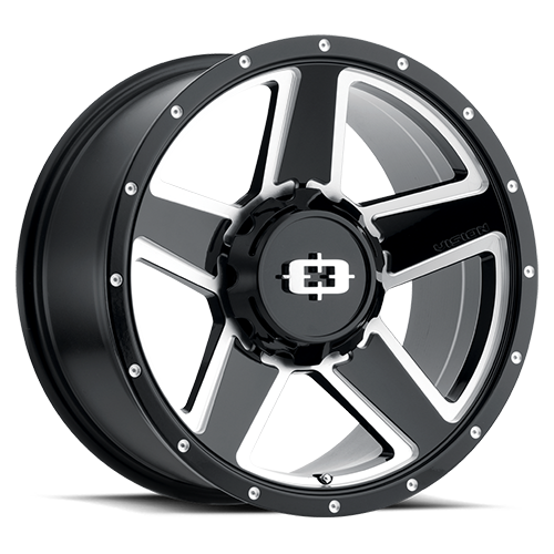 HD Empire Gloss Black Milled Spoke - 8-6.5 (8-165.1)