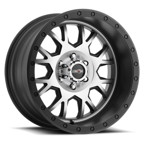 Vortec Invader 20X10 Matte Black Machined Face - 8-170