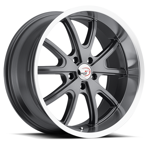 American Muscle Torque Gunmetal Machined Lip - 5-120